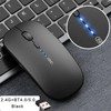 TECHWOLF Mouse Inalámbrico Recargable Silencioso Bluetooth 5.0 4.0 Y USB