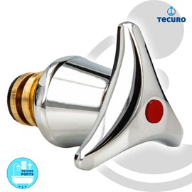 tecuro Tap Top 3/8 Inch with Three-Star Handle for Fittings - Red