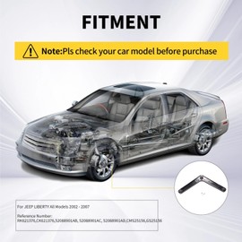 KAYULONE 1pc Rear Upper Control Arm with Ball Joint Assembly Compatible with Jeep Liberty All Models 2002-2007 K621376