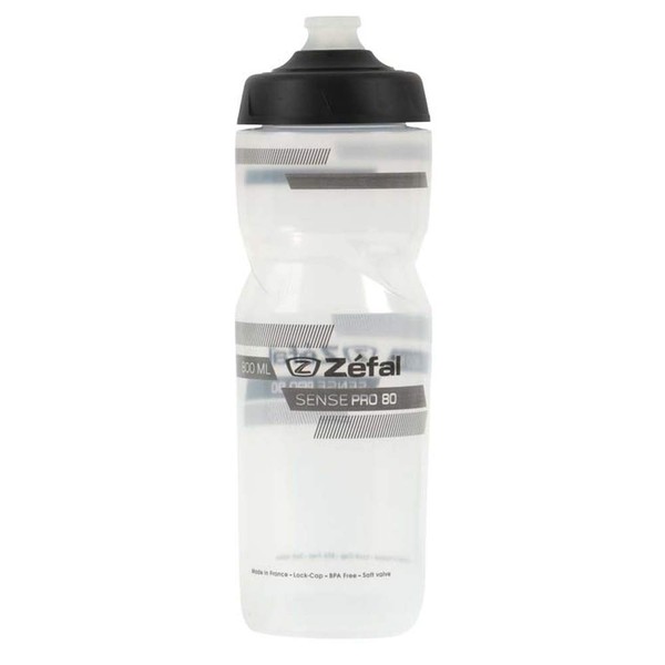 Zefal Unisex's Sense Pro Water Bottle, Clear, 800ml