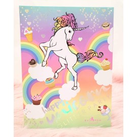 Italia Deluxe Happy Unicorn Glitter Party 30 Color Glitter Palette