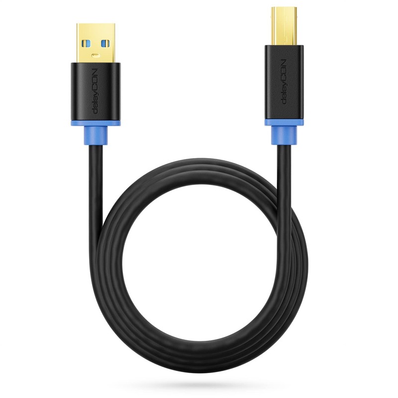 deleyCON 1m USB 3.0 Super Speed Kabel USB A-Stecker zu