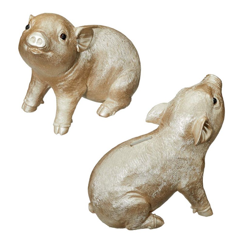 Cepewa Piglet Lucky Pig Piggy Bank Champagne Colours 20 x