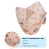 sourcing map 50pcs Tulip Cupcake Liners Greaseproof Baking Cups Paper