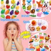 HINZER 100 Pack Animal Erasers for Kids Bulk Pull Apart