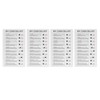 4pcs Checklist Board DIY Production Recyclable Portable Chore Checklist Detachable