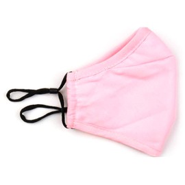 VyS Pro Washable 3-Layer Cotton Mask with Filter Pocket. 1 Mask & 5 PM2.5 Filters per Bag (Pink Color Mask)
