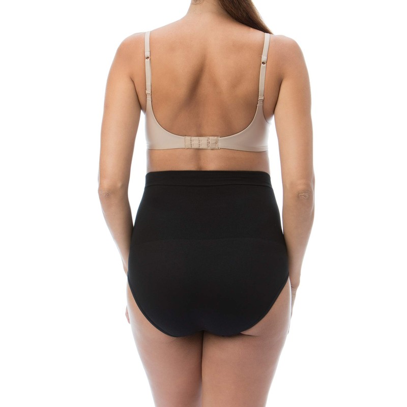 RelaxMaternity 5200 (Black, S) Cotton high-waist postpartum control knickers
