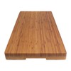 BambooMN Bamboo Range Burner Cover Cutting Board, New Vertical Cut,