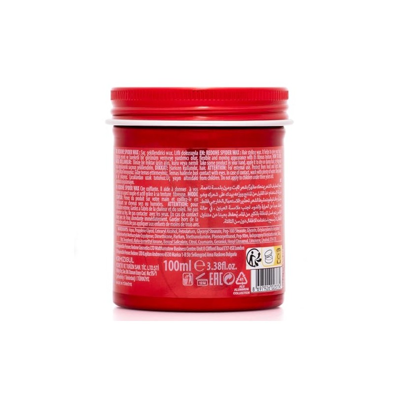 Cera para Cabello Redone Spider Wax Passionate Red 100 Ml