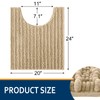 Smiry Bathroom Toilet Rugs U Shaped 24x20, Extra Soft Absorbent