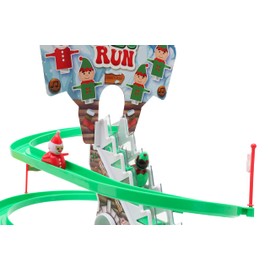 Toyland® Musical Light Up Elf & Santa Run Game - Christmas Games - Novelty Games For Children Age 3+