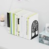 HappyHapi Book Ends, Metal Bookends for Shelves Decorative, Tree Stopper