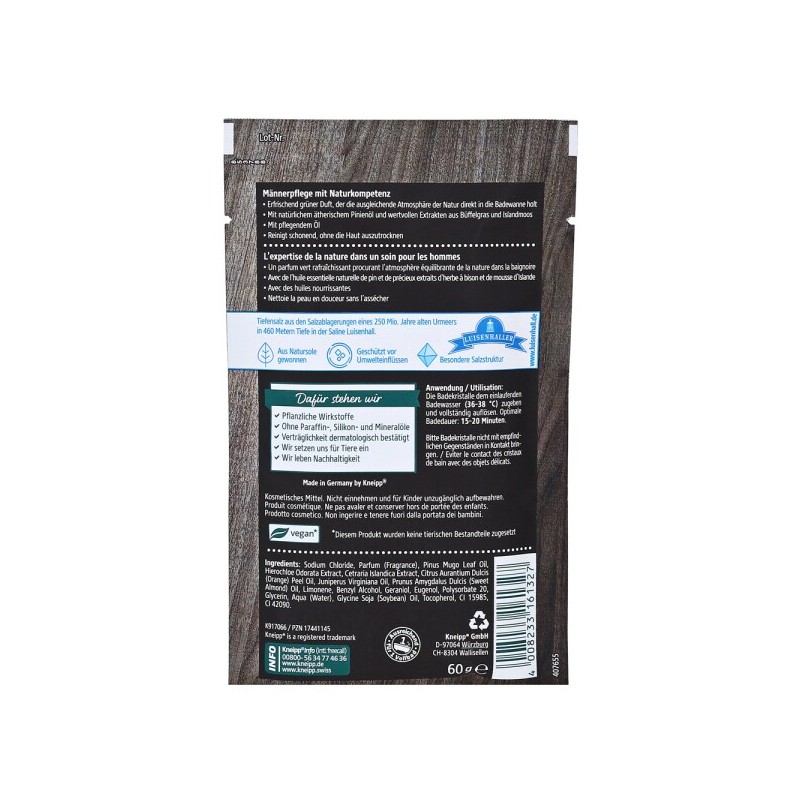 크나이프 맨 크리스탈 바스 입욕제 네이처필링 60g Knipe Man Crystal