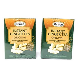 Grace Instant Ginger Pre-Sweetened Original Tea (2 Pack, Total of 280g)