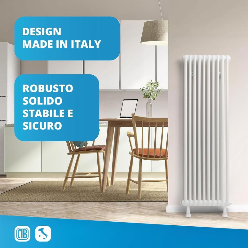 Universal Base without Drill Holes for Tubular and Column Radiators