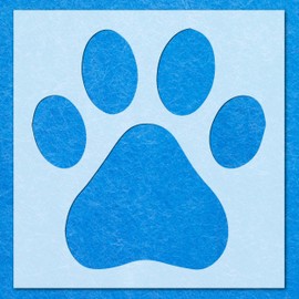 Dog Cat Pet Paw Print Stencil: Mylar Airbrush Wall Art Painting Crafts | DIY-A4 Stencil - Design Size (175mm 170mm)