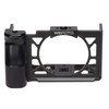 WEPOTO GP-ZV-1 Cage Hand Grip Metal Ebony Wood for Sony