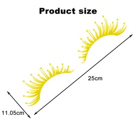 CGEAMDY Car Eyelashes for Headlight Stickers, Car Headlight Eyebrow Reflective Stickers, Universal Decorative Accessories for Cars, Electric Vehicle, Motorcycle, SUV (Yellow)