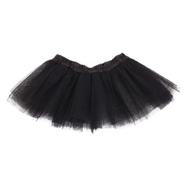 TH-MP Tulle Skirt Tutu Men's Ballet Skirt Men's Costume (Black)