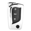 Carbon Fiber Style Car Remote Folding Key Case Cover Protection