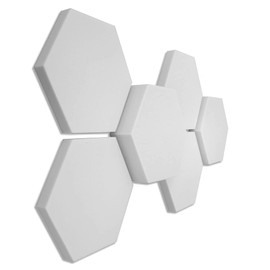 6 Basotect ® G+ Sound Absorbers 3D Set Hexagon Acoustic Elements