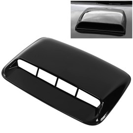 Engine Hood Air Outlet Vent Moulding Cover Trim, Hood Scoop Body Kit Glossy Black Bonnet Cover Universal for Car Modification