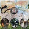 Nihtdoy Multipurpose Outdoor Compass for Hiking, Scouting, Camping, and Navigation