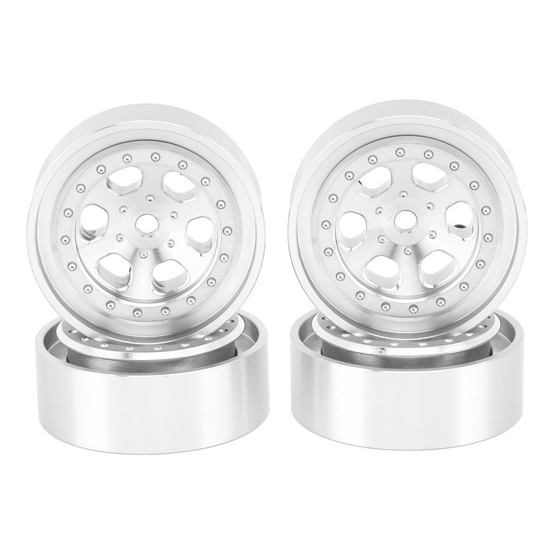 4pcs 1.3 Inches Wheels Rim Aluminum Alloy 6 Holes Wheel