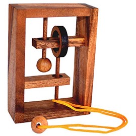 Square String Frame, Trap The Mouse String Puzzle, Free the String Completely with the Mouse from the Game, Puzzle Wood IQ Puzzle, Puzzle Game, String Puzzle, Puzzle, Wooden Puzzle