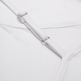 LB LIFEBEST Full Slip for Under Dress Plus Size Cami Womens Slips White