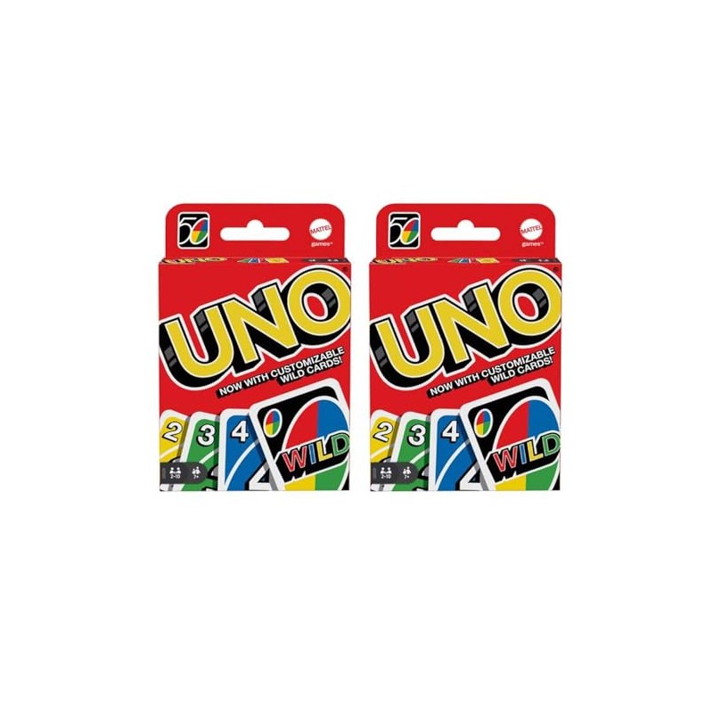 Mattel 4347154784 Uno Card Game 2 Pack, Red