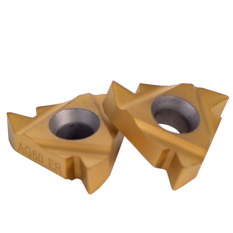 10pcs CNC Carbide Tips Inserts, 16ER Threading Insert Lathe Milling