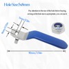 NGe 1Pcs Blue Replacement Ball Valve Handle,with M8 Nut,Hole Size