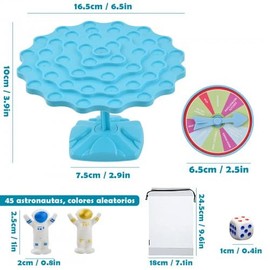 Dokpav Juego de Mesa de Equilibrio, Juguetes educativos de árbol de Equilibrio de Astronaut, Juguetes Interactivos de árbol Equilibrado Educativo Temprano para de Niños (Azul 48 Astronauta)