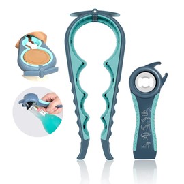 Jar Opener for Weak Hands, Seniors with Arthritis, 5 in 1 Multi Function Bottle Opener Lid Opener For Arthritic Hands