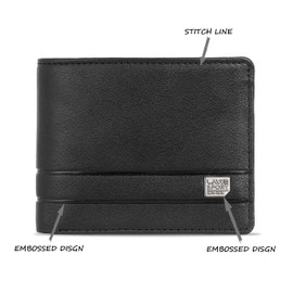 Lavie Sport Stylish Latest Men's Wallet | Purse for Men, Black, Small, Attorney