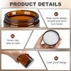 12 Pack Amber Glass Jars, 8 Oz Thick Amber Round