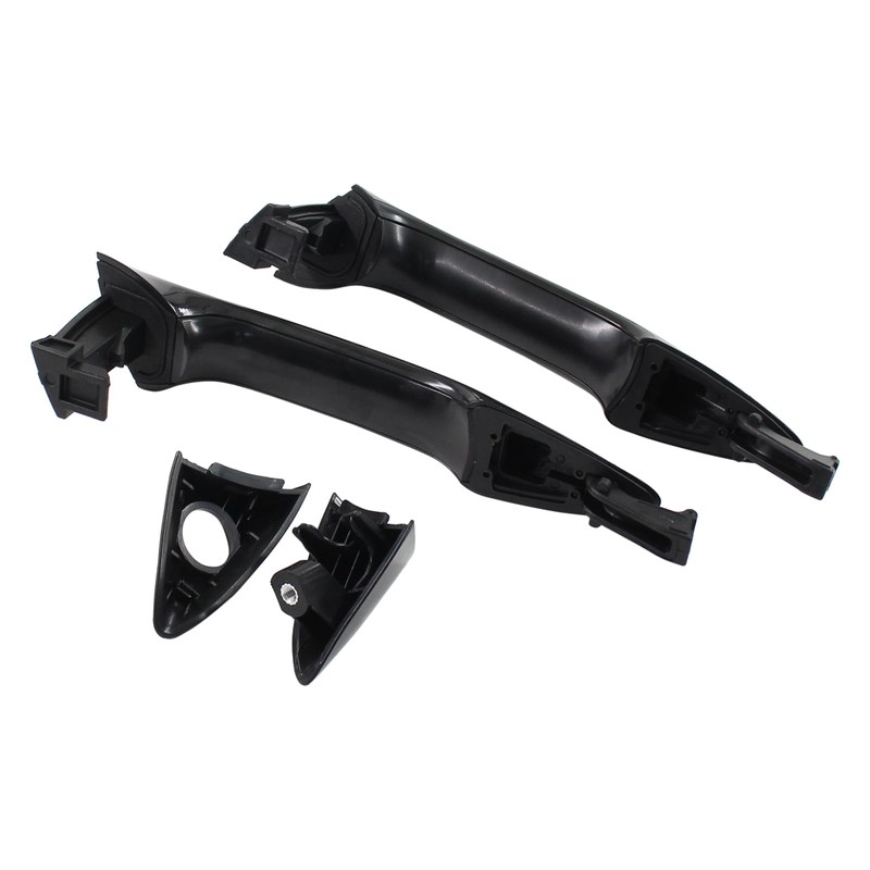 MOTOKU Black Front Rear Exterior Door Handle Kit for Hyundai