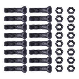 16 PCS Blades Cutting Edge Plow Bolts & Nuts 5/8"-11 x 2-1/4", Heavy Duty Skid Steer Cutting Edge Bolts with Nuts for Graders Snow Plow Loaders