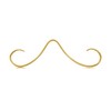 MODRSA Mustache Septum Ring 16g Nose Ring 16 Gauge Gold