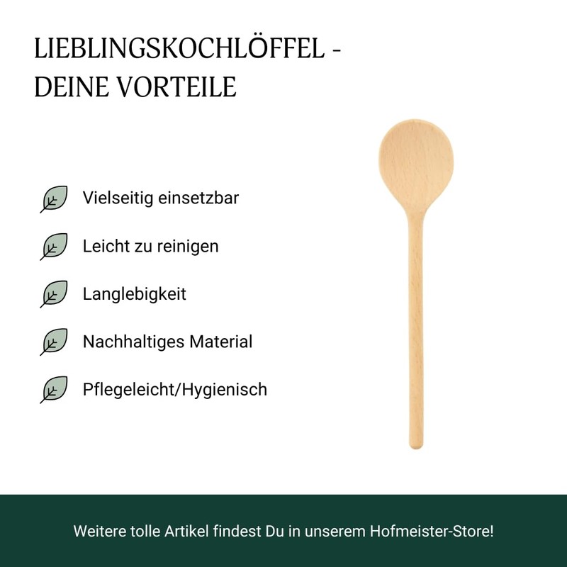 Cooking Spoon, Round 25 cm