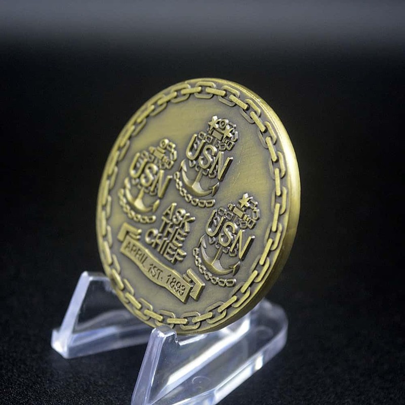 USA Core Value Sailor's Creed Challenge Coin