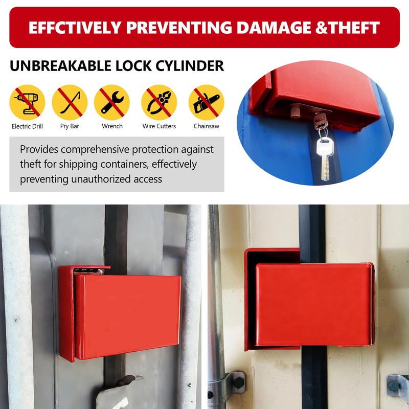 TULMTT Upgrate Shipping Container Lock Box, Shipping Container Door Lock