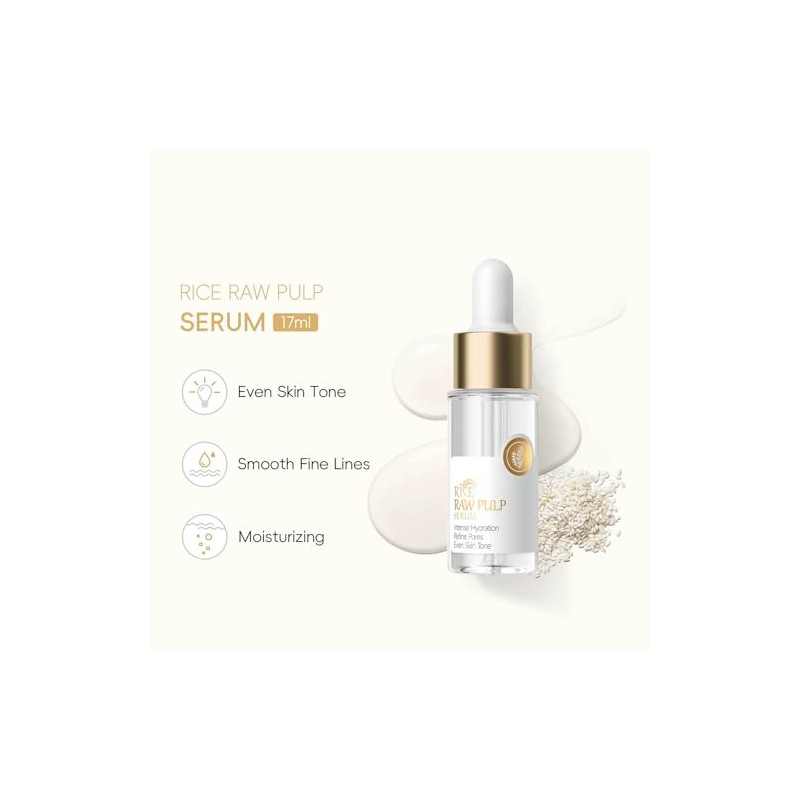 Set Cuidado Piel Crema Hidratante Facial Arroz Suero Productos Combate