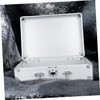 OSALADI Aluminum Alloy Briefcase for Makeup Tools Storage Strong Hard