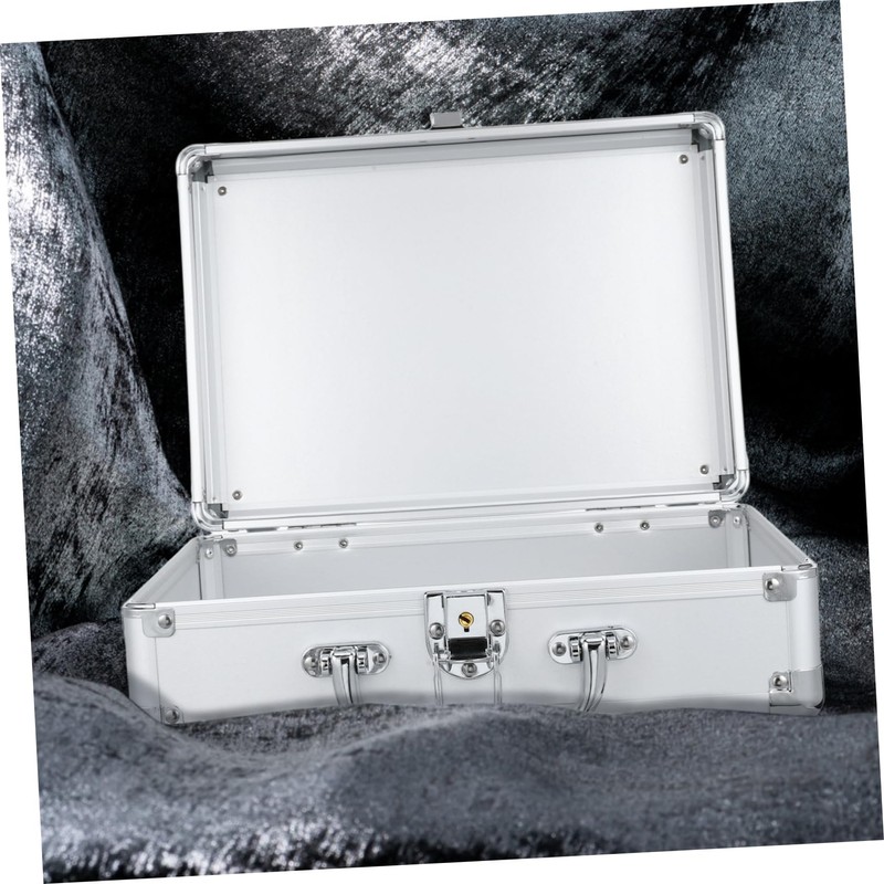 OSALADI Aluminum Alloy Briefcase for Makeup Tools Storage Strong Hard
