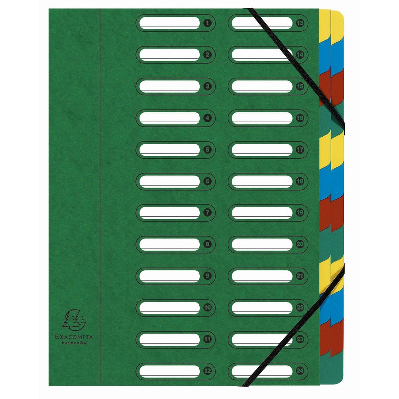 Exacompta 5324E Premium Folder Harmonica Made of Extra Strong Colorspan