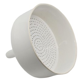 Buchner Funnel, 25cm - Porcelain - Straight Sides, Perforated Plate - Eisco Labs