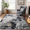 CRYPTOLITE Abstract Area Rug 5x7 Feet, Washable Rug with Non-Slip